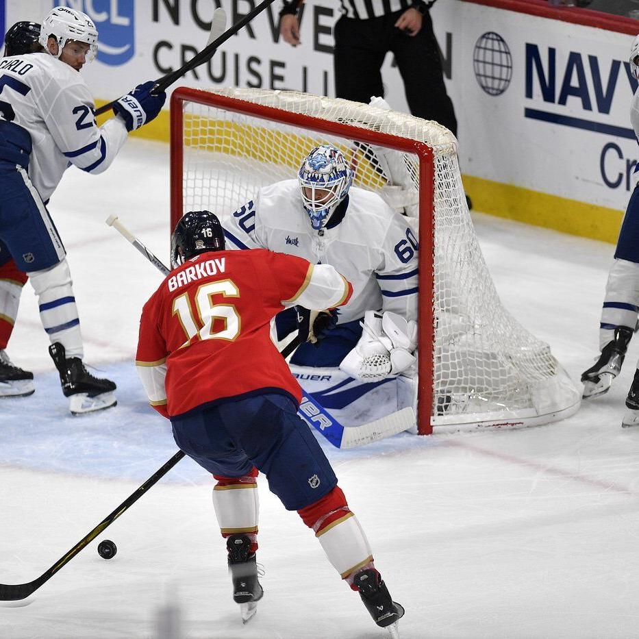 NHL playoffs: Panthers shut out Maple Leafs 2-0 to tie series at two games apiece